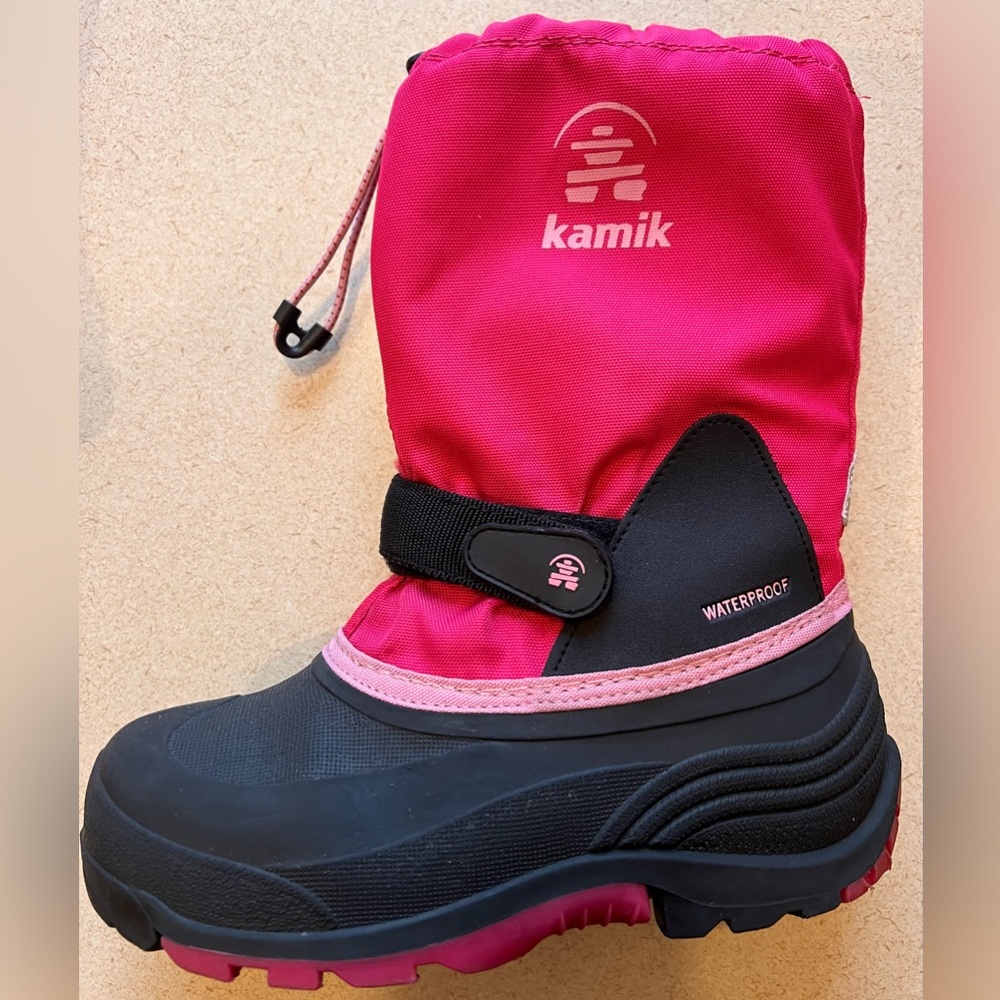 Girls’ Pink Kamik Winter Boots Size 3